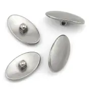 4pcs Oval Titanium Nose Pad Screw In Frame Glasses Eyeglass Replace Part