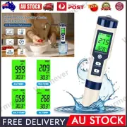 5 in1 Digital Water Tester Pen PH Meter TDS EC Temperature Salinity Test Monitor