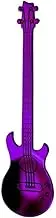 Spoon Guitar Dessert Spoons Coffee Teaspoons Set, Stainless Steel Colorful Dessert Spoon, Demitasse Tea Scoop for Stirring Table Spoon(Purple,5PCS)