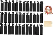 36pcs Animal Design Scratch Paper Bookmarks Diy Craft Bookmarks Delicate Workmanship for Students Writers