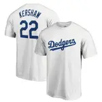 【優選好貨】球衣#橄欖球服#美國職業棒球聯盟 DODGERS 洛杉磯道奇隊 KERSHAW 克肖 短袖T恤