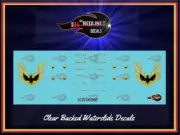 1/64 '73-76 Firebird "Gold" Phoenix Decal Set' SCR-0636E
