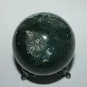 54mm 209.21g Moss Agate Crystal Sphere Natural Crystal - India