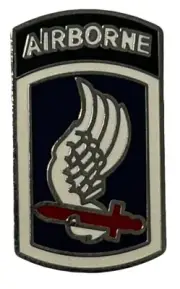 Pack of 3 173rd Army Airborne Motorcycle Hat Cap Lapel Pin M-134