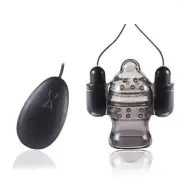 Vibrating Mens Masturbator Penis Glans Vibrator Massager Delay Trainer Sex Toy