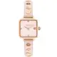 COACH 珍妮佛羅培茲廣告款 方形手鐲女錶-粉紅x玫瑰金/22mm CO14504309