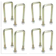 8 Pack M10 40mm x 110mm U-Bolt N-Bolt for Trailers with Nuts HIGH TENSILE