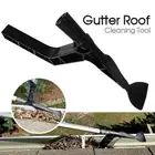 2Pcs Gutter Roof Cleaning Tool Hook Shovel Scoop Leaves Dirt Remove Home Cleaner