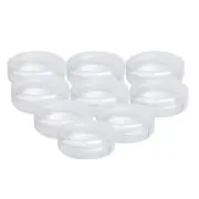 10 Pcs Plastic Puff Case Cosmetic Empty Jar Empty Clear Plastic Cosmetic Pot