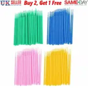100PCS Disposable Lash Eyelash Micro Brush Mascara Wands Applicator Make up Tool