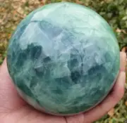 3pcs60mm Glow In The Dark Stone crystal Fluorite sphere ball Hot