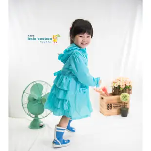 Rainbooboo雨滴寶寶 艾莎洋裝式兒童雨衣-無毒安全紡織