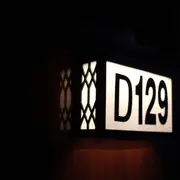 Solar Garden Lights House Numbers Light LED Solar Power Plaque Number Digits
