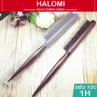 在飛比找蝦皮購物優惠-天然木製 HALOMI 木製髮梳子專為頭髮而設計