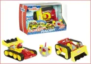 Little Tikes RC RADIO CONTROL Transforming BullDozer DOZER to RACE Car NEW