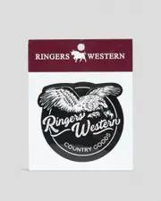 [Ringers Western] Ringers Western Ringers Eagle Sticker in Black One Size Black