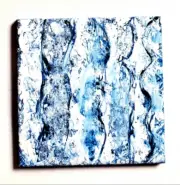 Blue Ceramic Trivet, Blue White Ceramic Trivet, Blue Ceramic Spoon Rest, Trivet