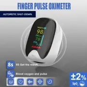 Blood Glucose Monitor LED Display Fingertip Oximeter for Adults Seniors (White)