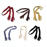 Solid Color Narrow Scarf Vintage Fashion Comfortable Scarf Luxurious Thin Scarf