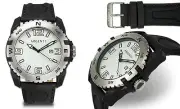 NEW Argenti 1298M Mens Paradigm Collection White Leather Sports Date Manly Watch