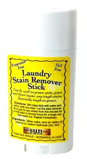 M & M Sun Laundry Stain Stick Remover Fragrance Free Tough Stains Grease Grass
