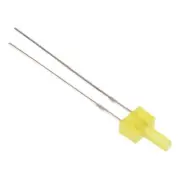 10 x Yellow Flashing 2mm Diffused LED 100mcd 90°