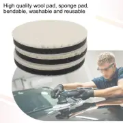 3pcs Kit Car Polisher Wool Buffing Polishing Backing Buffer Waxing Cleaning Pad