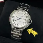 CARTIER 卡地亞 藍氣球系列 自動機械腕表 精鋼白盤藍色指針 36MM 男款WSBB0048