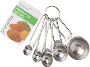 NEWQ! Stainless Steel Measuring Spoons Set of 5 Prepworks by Progressive