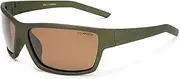 [Cancer Council] Male Bulla Metallic Khaki Wrap Sunglasses