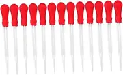 HAWILLOSCH 13pcs Silicone Mold Pipette Droppers Glass Glue Head Dropper for Home School Experiments for Liquid Reagent Transfer