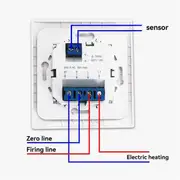 MK05 Room Thermostat Floor Heating Room Thermostat 220V 16A Black
