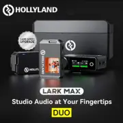 New Hollyland Lark Max 820ft Wireless Lavalier Microphone System for DSLR Camera