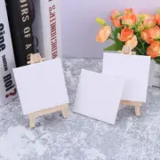 10 PCS Easel for Painting Mini Easels with Art Canvas Drawing Decoration