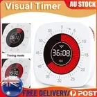 DIGITAL VISUAL ANALOG 60 MIN KITCHEN TIMER COUNTDOWN CLOCK TIME MANAGEMENT TOOL