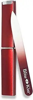 Bliss Kiss Crystal Nail File | Czech Crystal Glass, Gentle Nail Files for Natural Nails, Compact Travel Companion, Emery Boards Alternative