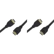 2x Laser HDMI 2.1 Male 8K Cable Ultra High Speed Gold-Plated Connector 2m Black