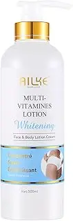 AILKE Multi-Vitamin Bleaching Body Lotion, Intensive Moisturization, Clean, Smooth, Soft Skin, Even Skin Tone, Whitening Body Cream For All Skin Types, 500ml (Pack of 1)