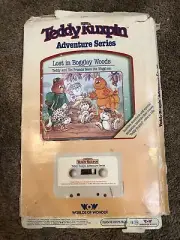 MINT TEDDY RUXPIN Book & Cassette Tape Lost In Boggles Woods Worlds of Wonder