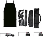 Car Awning | Large Truck Awning Canopy Tents,Hatchback Tent, Sun-Proof Car Tent Canopy, Camping Shelter for Outdoor Camping Travel, SUVs Trucks