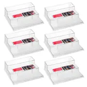 6x Boxsweden Crystal 3 Tier Shelf Home/Kitchen/Pantry Organiser Spice Rack