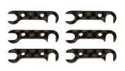 Team Associated 92185 Graphite Rear Hub Link Shim Set RC10B74
