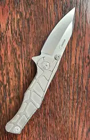 DISCONTINUED Boker Plus Dreed Frame Lock Knife Titanium (3.5" Stonewash) 01B0616