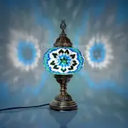 Turkish Moroccan Mosaic Bedside Lamp,mosaic lamp XL Globe Space Green Colour