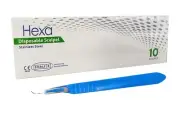 Hexa Disposable Stainless Steel Scalpels #12 10/Box