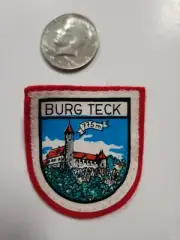 Vtg Burg Teck Unused Travel Patch
