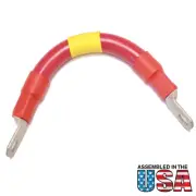 2/0 Red Battery Interconnect Cable 8" with 3/8" Lugs ASSEMBLED IN USA