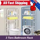 3 Tier Storage Bath Rack Toilet Bathroom Laundry Washing Machine Shelf Organizer