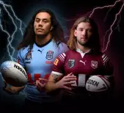 QLD MAROONS NSW BLUES STATE OF ORIGIN NRL rugby TEAM PLAYER POSTER,BARGAIN,3