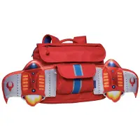 在飛比找Yahoo奇摩購物中心優惠-美國Bixbee - 飛飛童趣系列火鳥紅噴射機小童背包